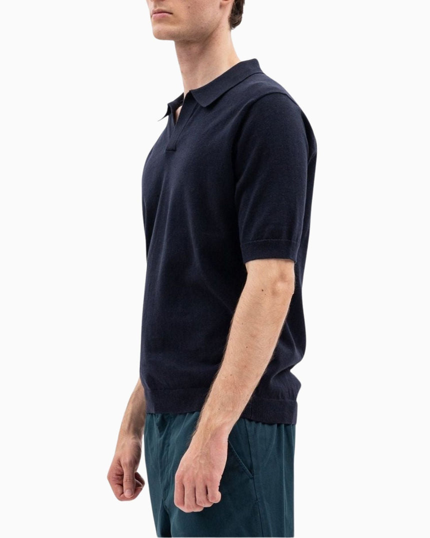 Norse Projects Leif Cotton Linen Polo T-Shirt