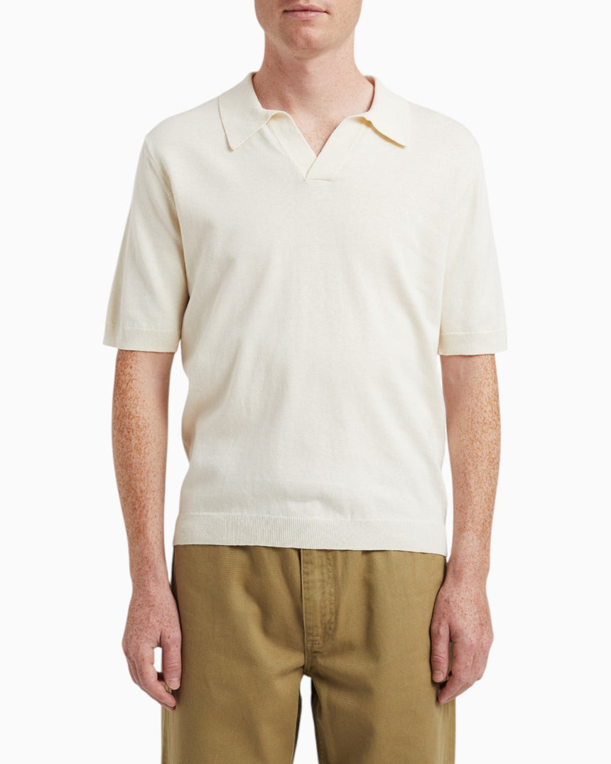 Norse Projects Leif Cotton Linen Polo T-Shirt