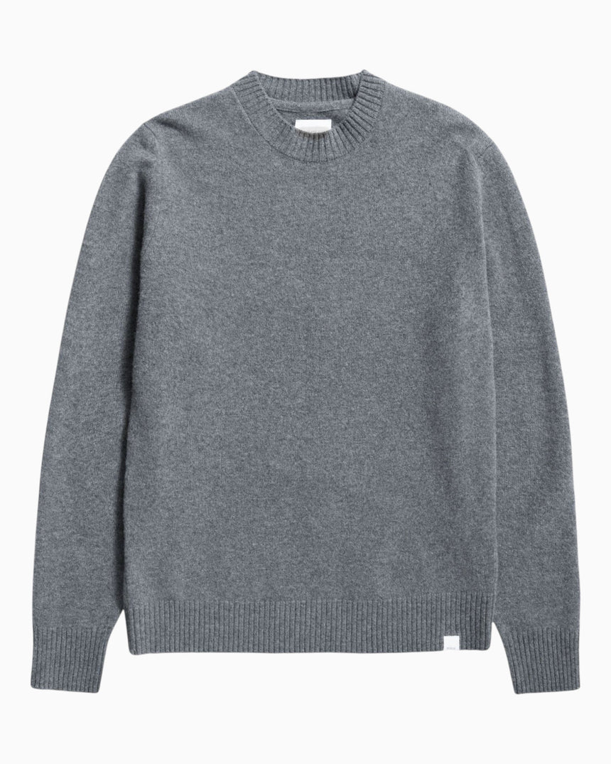 Norse Projects Norse Standard Merino Lambswool Erkek Kazak Grey Melange