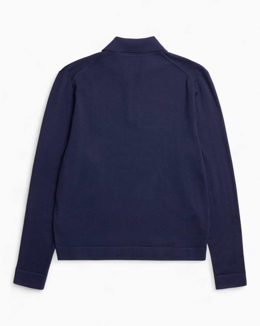 Norse Projects Tech Merino Crepe Erkek Polo Kazak