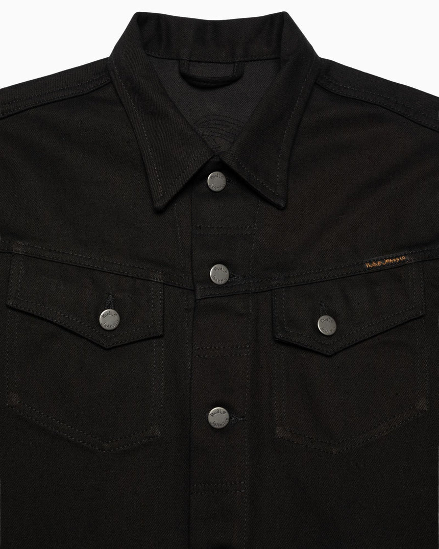 Nudie Jeans Conny Denim Dry Black Tar Erkek Ceket