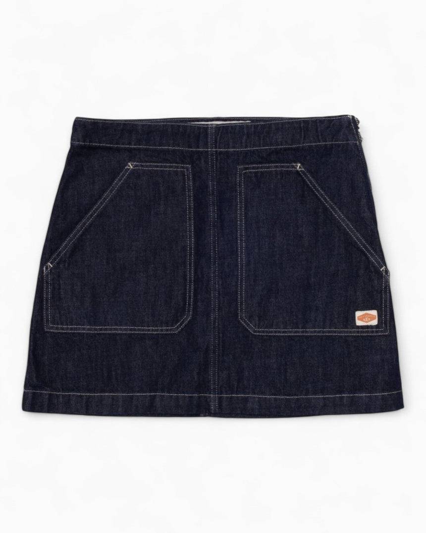 Nudie Jeans Elvy Workwear Kadın Denim Etek Dark Blue