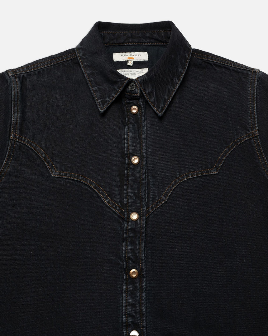 Nudie Jeans Lotta Western Denim Shirt