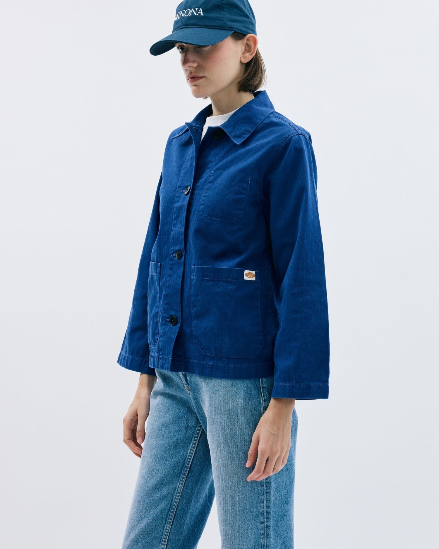 Nudie Jeans Lovis Herringbone Denim Kadın Ceket