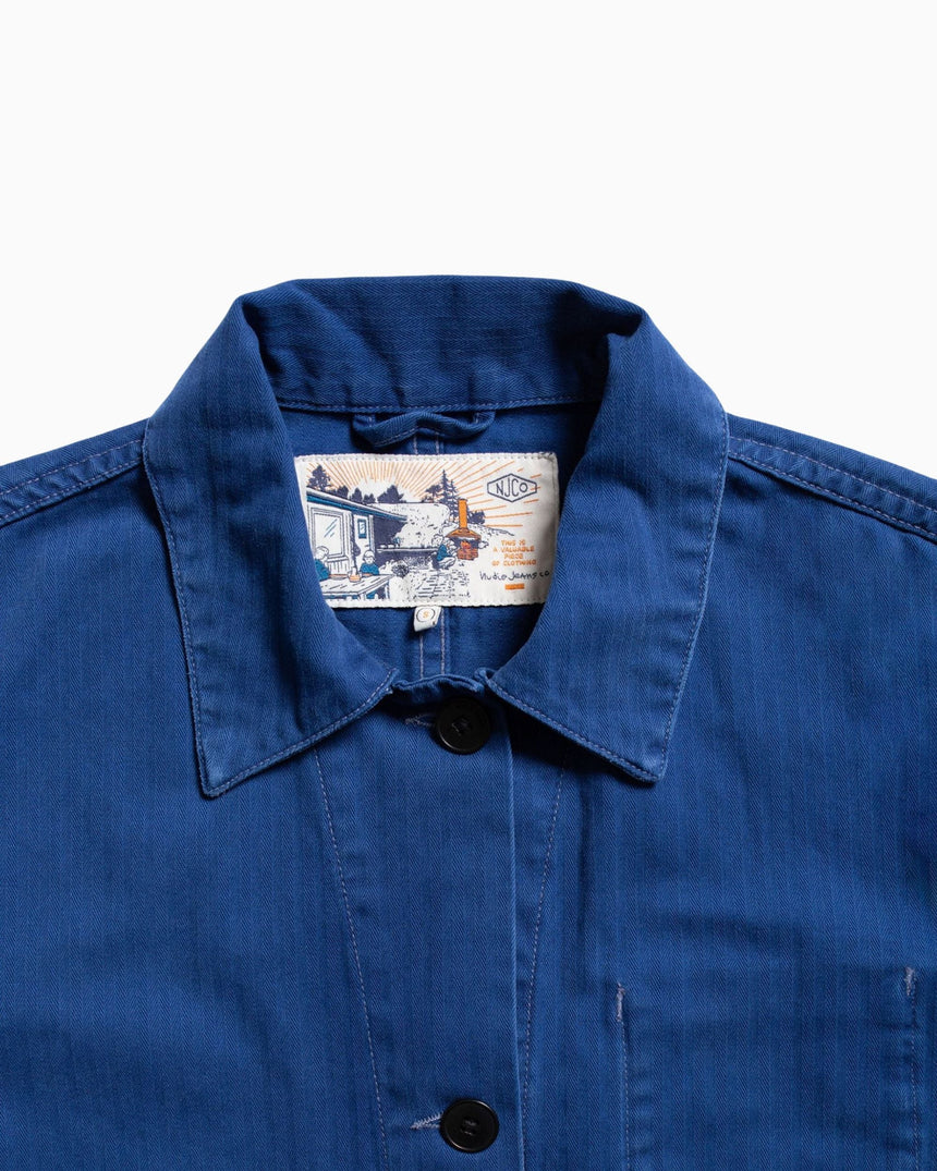 Nudie Jeans Lovis Herringbone Denim Kadın Ceket