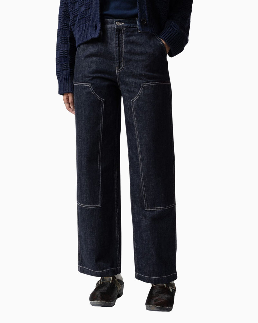 Nudie Jeans Wendy Double Knee Dark Blue Denim Kadın Jean Pantolon