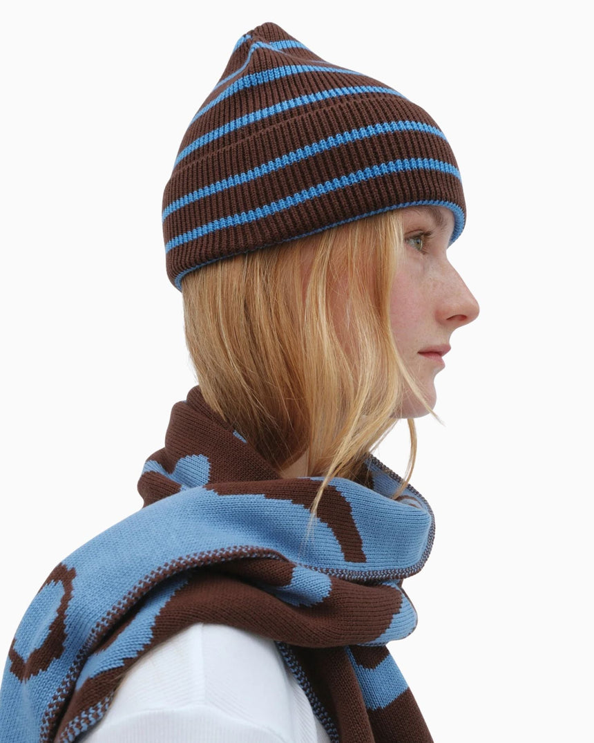 PEMY Çizgili Triko Bere