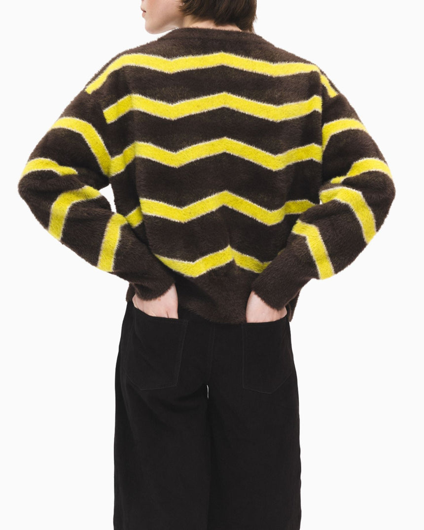 PEMY Cuddle Dalgalı Triko Kazak