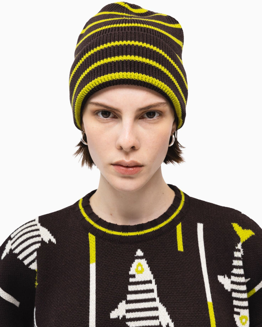 PEMY Fish Triko Bere Brown/Green