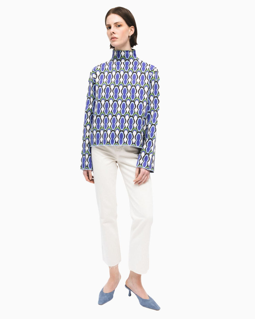 PEMY Oyster Dik Yaka Triko Kazak