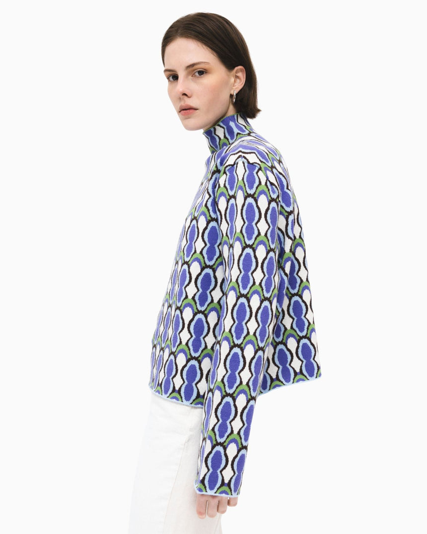 PEMY Oyster Dik Yaka Triko Kazak