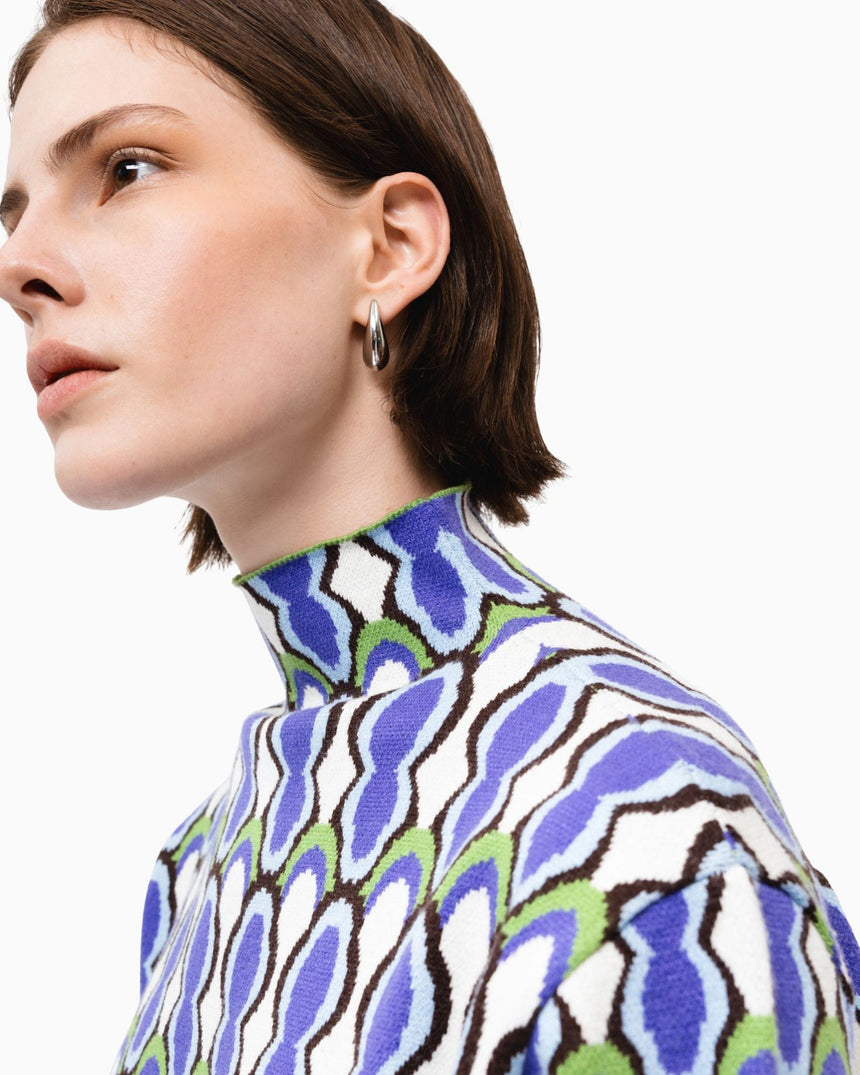 PEMY Oyster Dik Yaka Triko Kazak