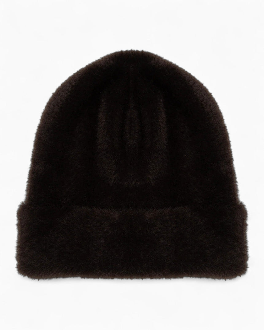 PEMY Tüylü Triko Bere Midnight