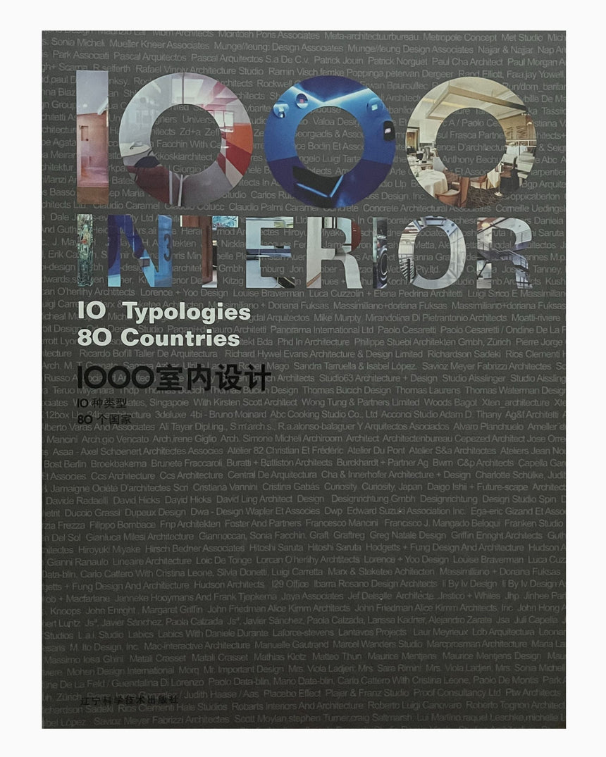 Pestil Books for vitruta 1000 Interior: 10 Typologies 80 Countries