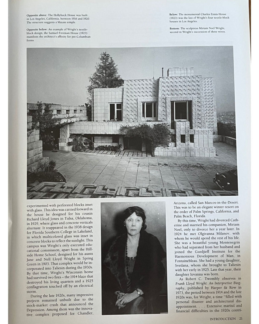 Pestil Books for vitruta Frank Lloyd Wright