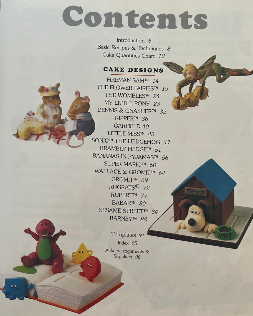 Pestil Books for vitruta Loveable Character Cakes