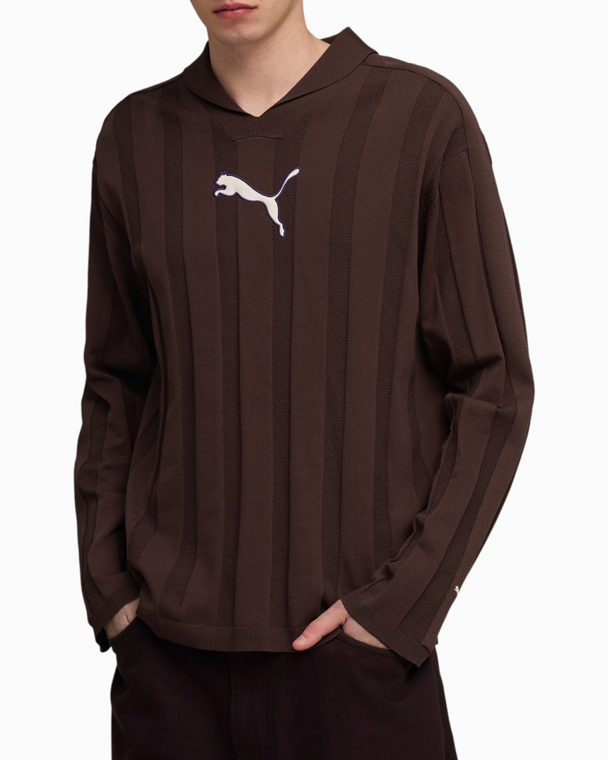 PUMA T7 Relaxed Long Sleeve Erkek Polo T-Shirt