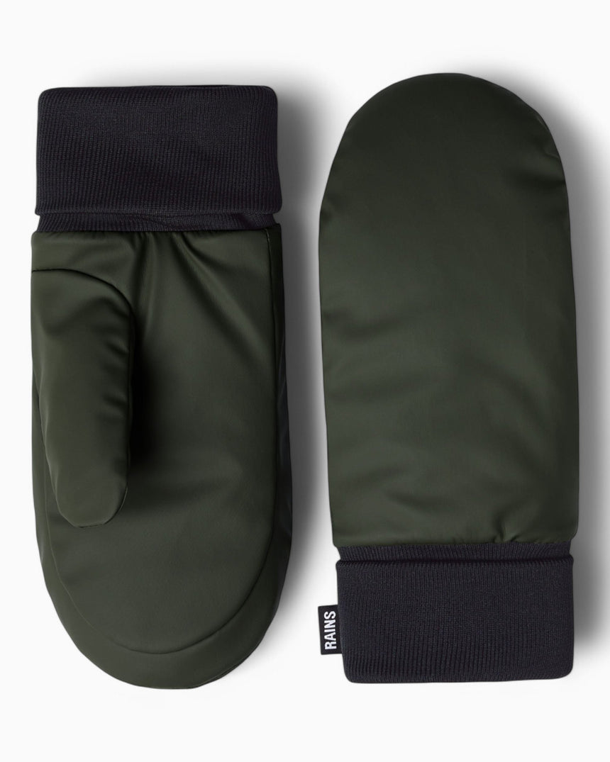 Rains Alta Puffer Mittens Green