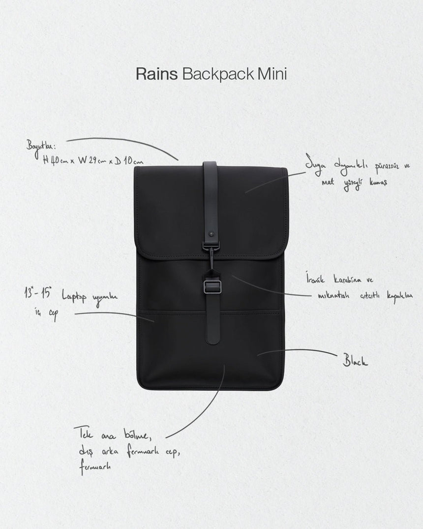 Rains Backpack Mini Sırt Çantası
