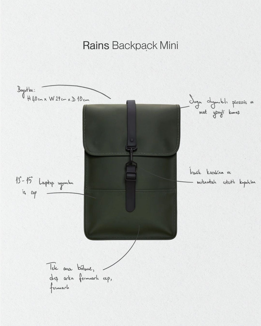 Rains Backpack Mini Sırt Çantası