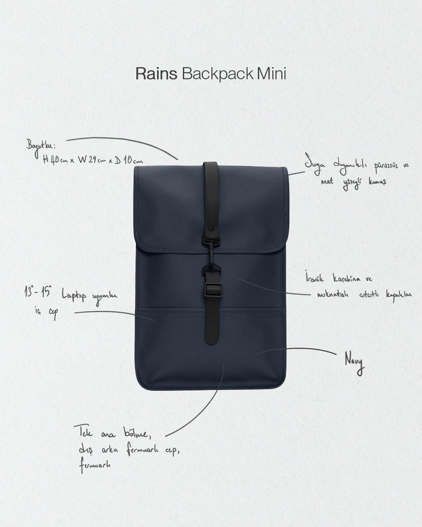 Rains Backpack Mini Sırt Çantası