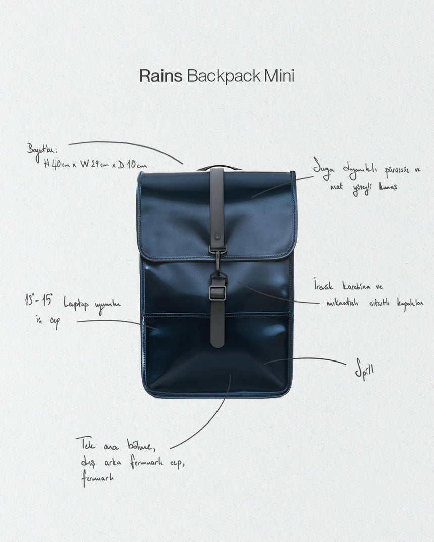 Rains Backpack Mini Sırt Çantası Spill