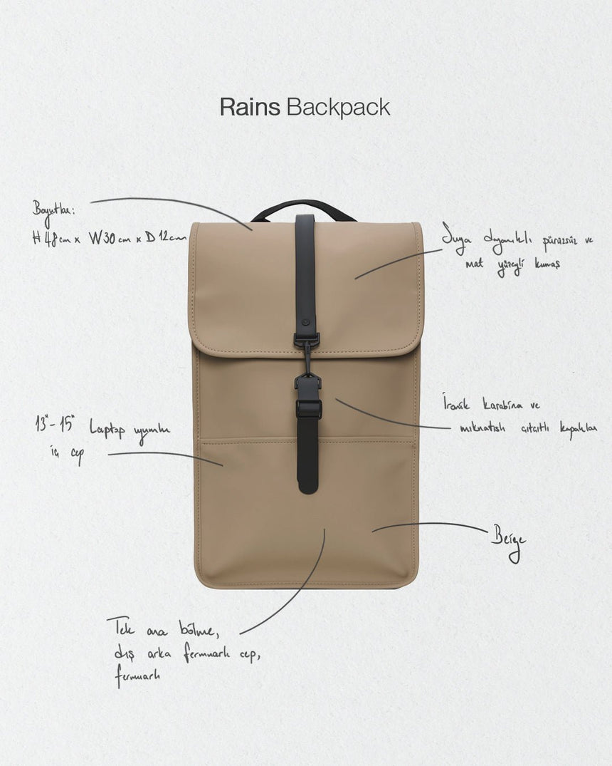 Rains Backpack Sırt Çantası