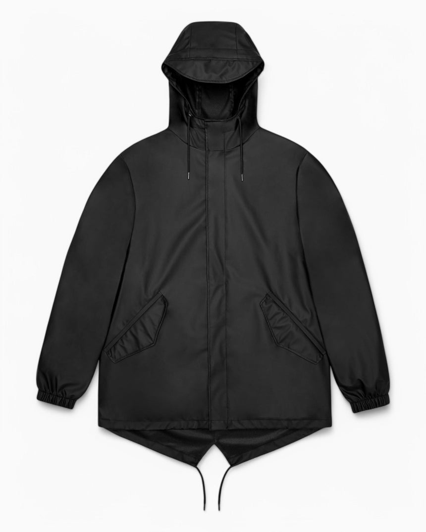 Rains Fishtail Jacket Black