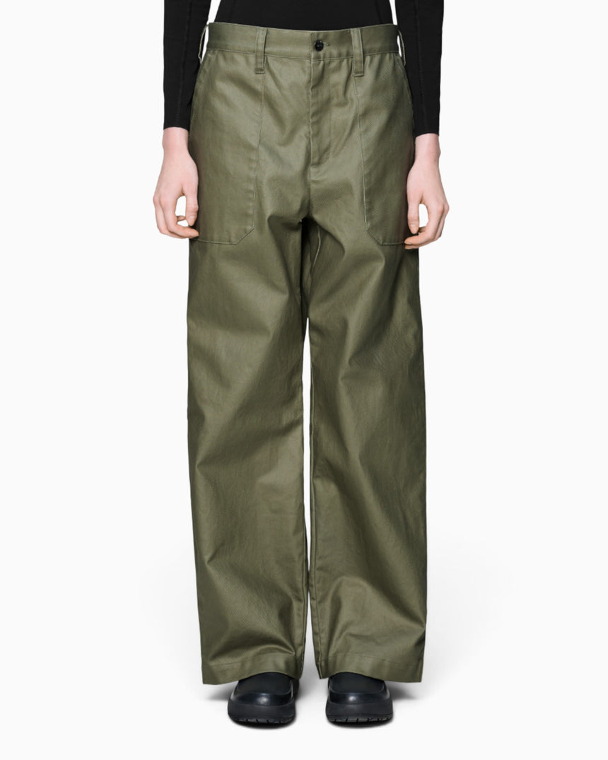 Heavy Woven Pants Straight
