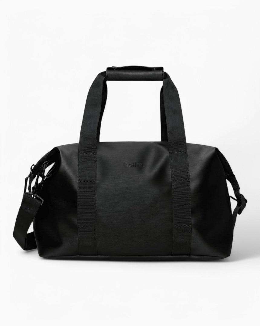 Rains Hilo Weekend Bag Small Black Grain