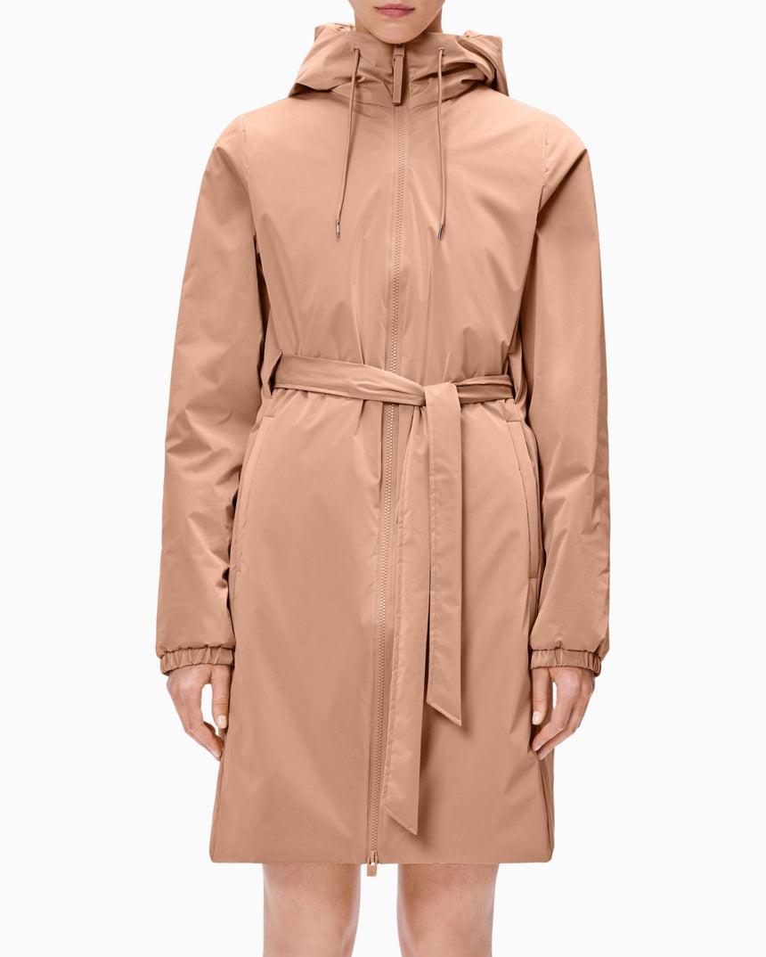 Rains Lohja Long Insulated Curve Jacket Kadın Yağmurluk