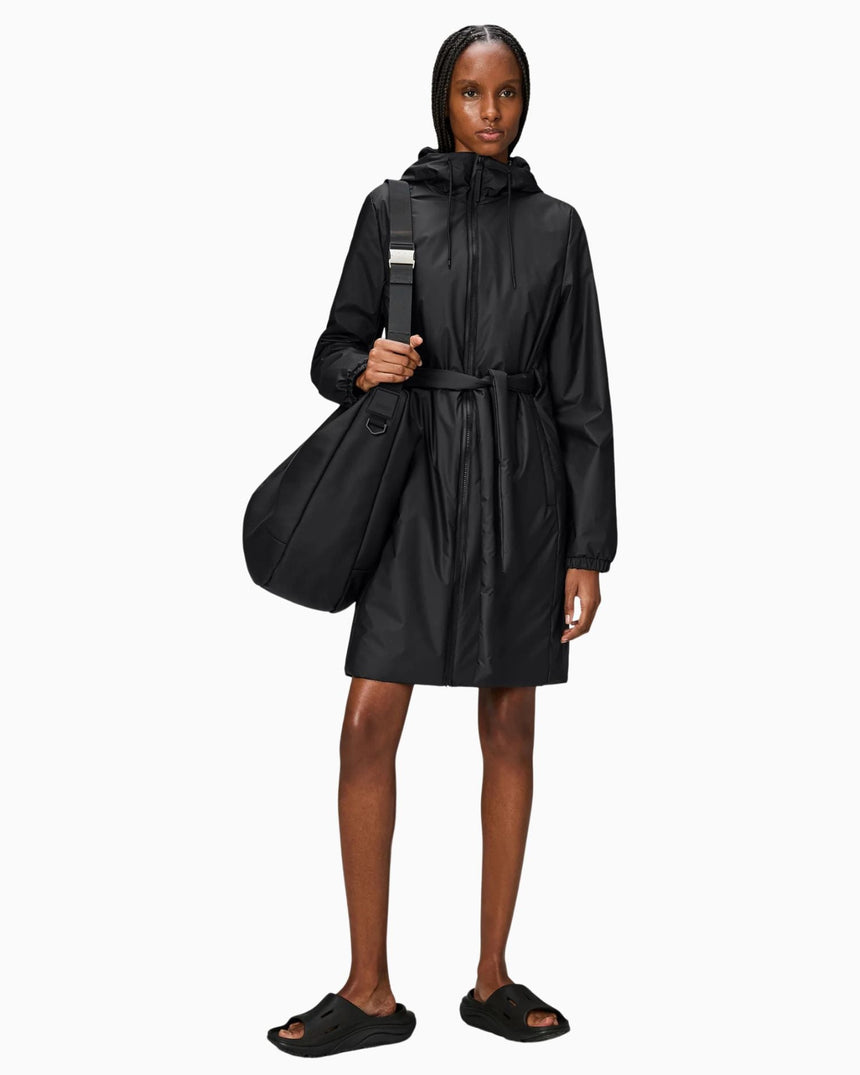 Rains Lohja Long Insulated Curve Jacket Kadın Yağmurluk