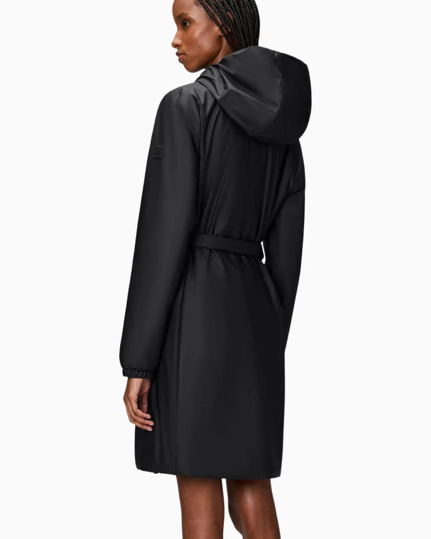 Rains Lohja Long Insulated Curve Jacket Kadın Yağmurluk