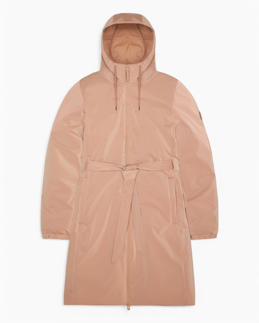 Rains Lohja Long Insulated Curve Jacket Kadın Yağmurluk Coy