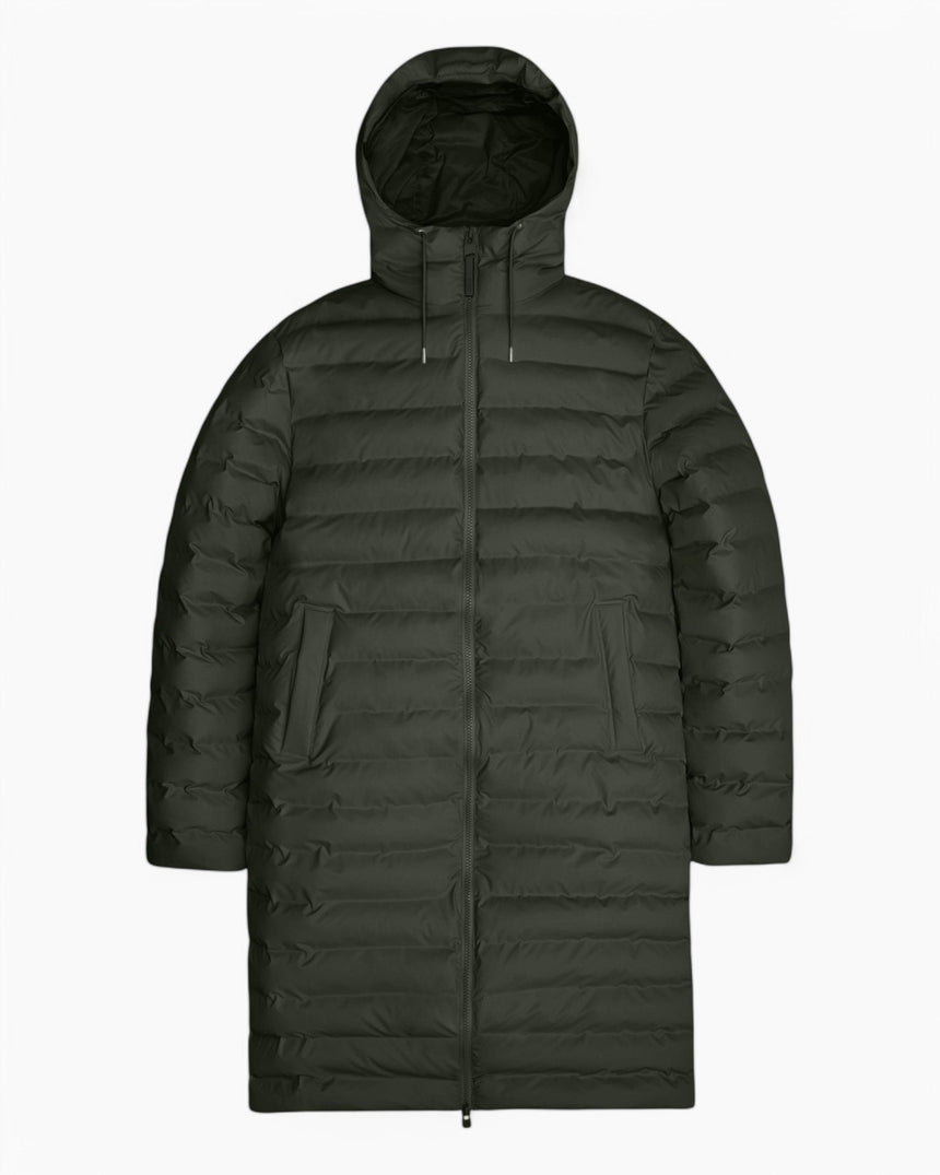 Rains Lohja Longer Puffer Jacket Green