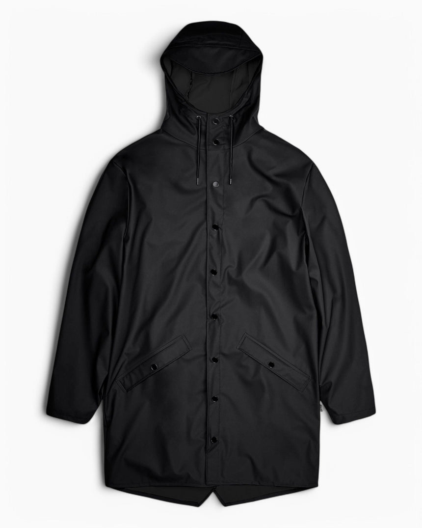 Rains Long Jacket Yağmurluk Black