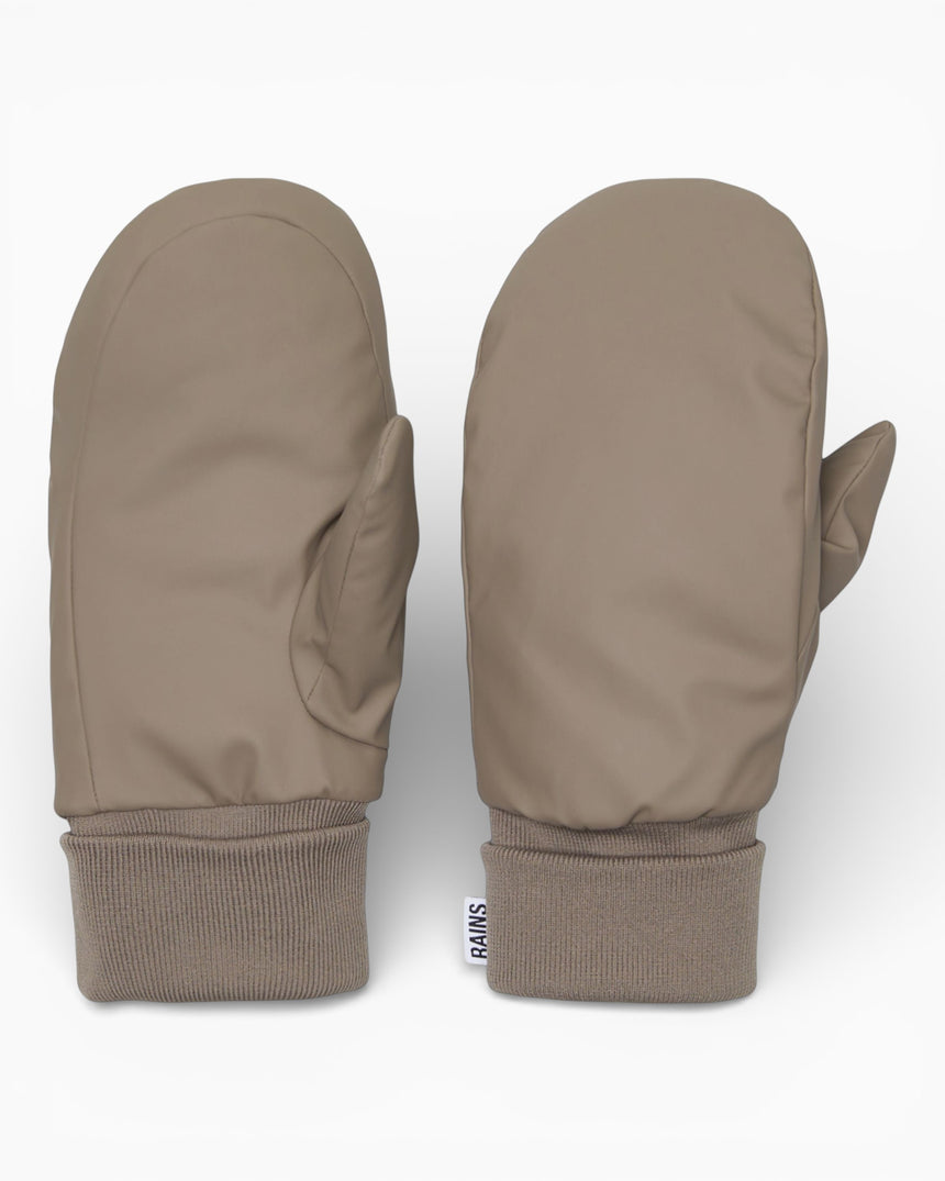 Rains Alta Puffer Mittens Taupe