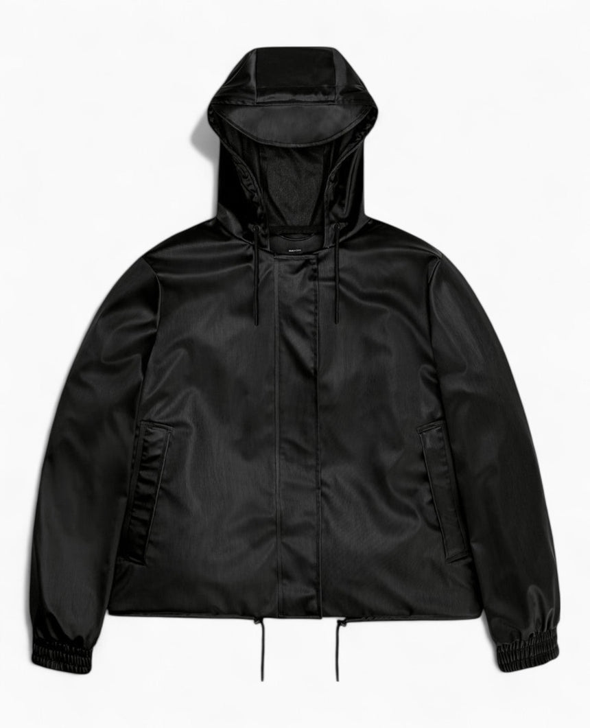 Rains String W Jacket Black Grain