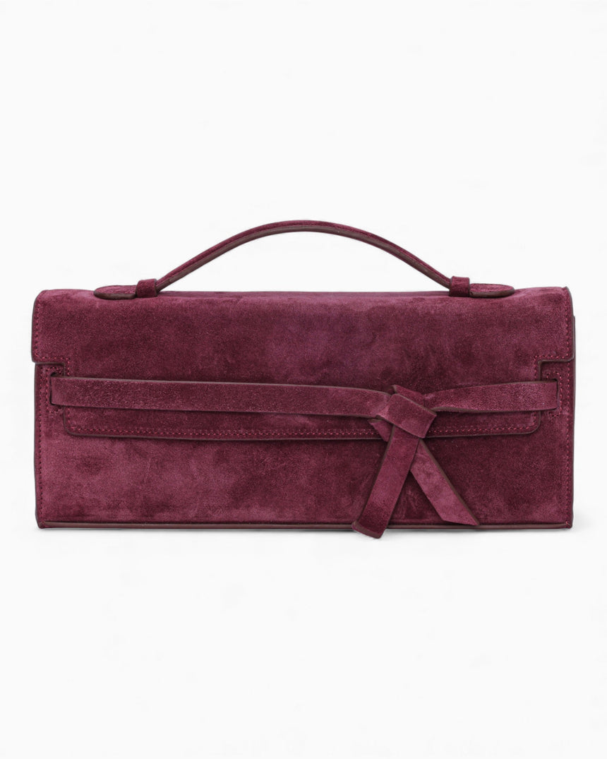 Sade216 Beliz Kadın Suede Çanta Deep Wine