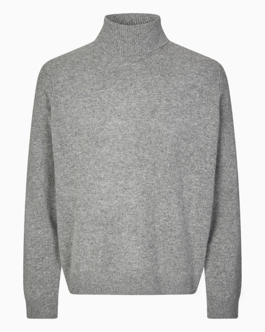 Samsøe Samsøe Isak Knit Turtleneck Dark Grey Melange