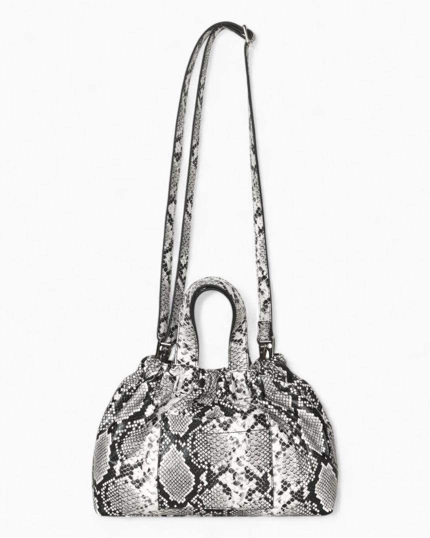 Samsøe Samsøe Saemmi Midi Bag Black White Snake