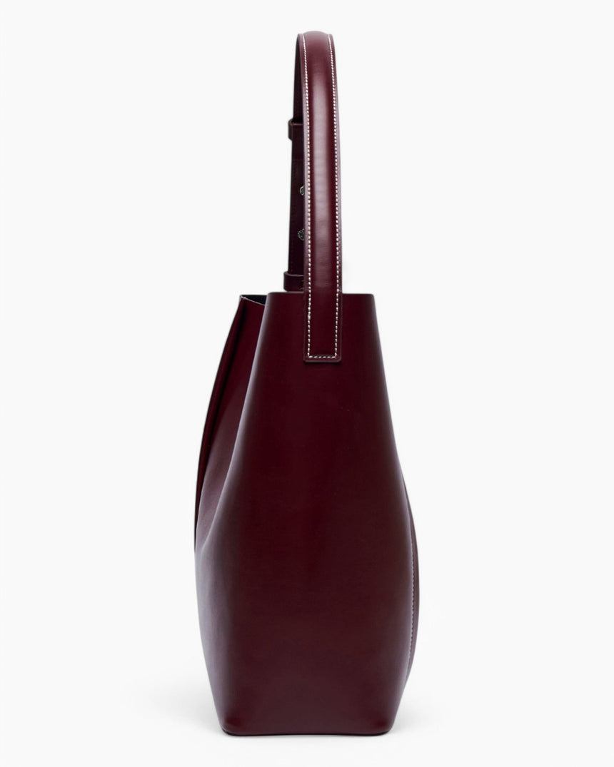 SAYÉS Medium Tote Plissé Deri Kadın Omuz Çantası