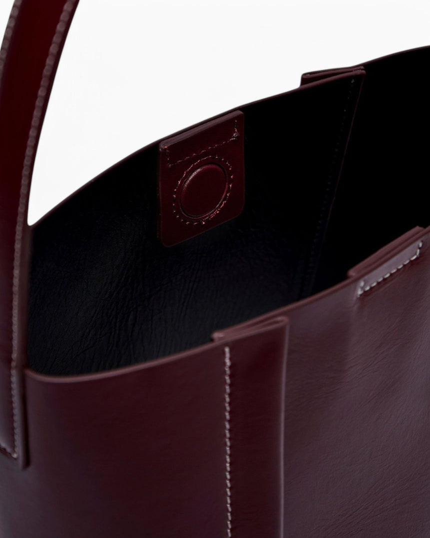 SAYÉS Medium Tote Plissé Deri Kadın Omuz Çantası