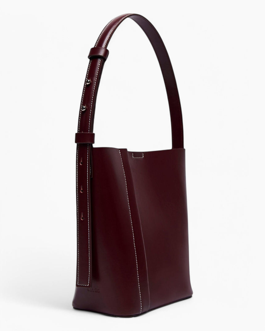 SAYÉS Medium Tote Plissé Deri Kadın Omuz Çantası