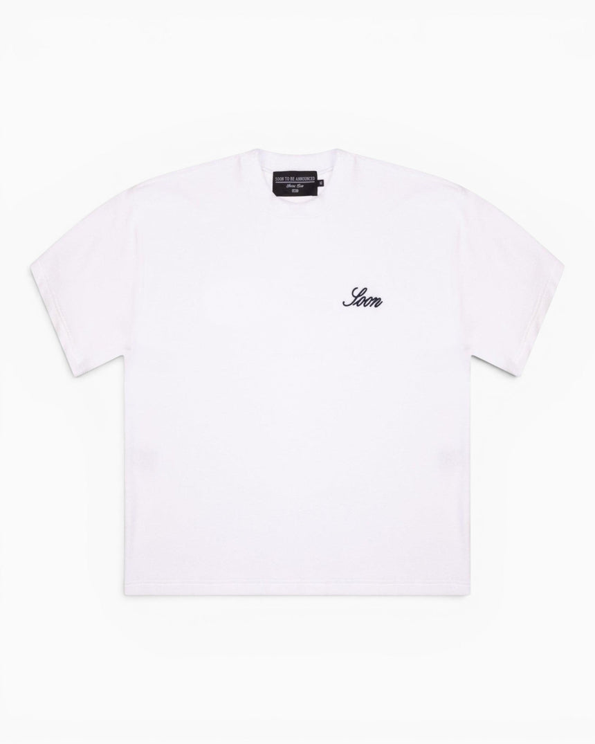Soon To Be Announced Soon Logo Terry Kadın T-Shirt White