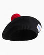 tête bleue Clement Cashmere Blend French Beret Black