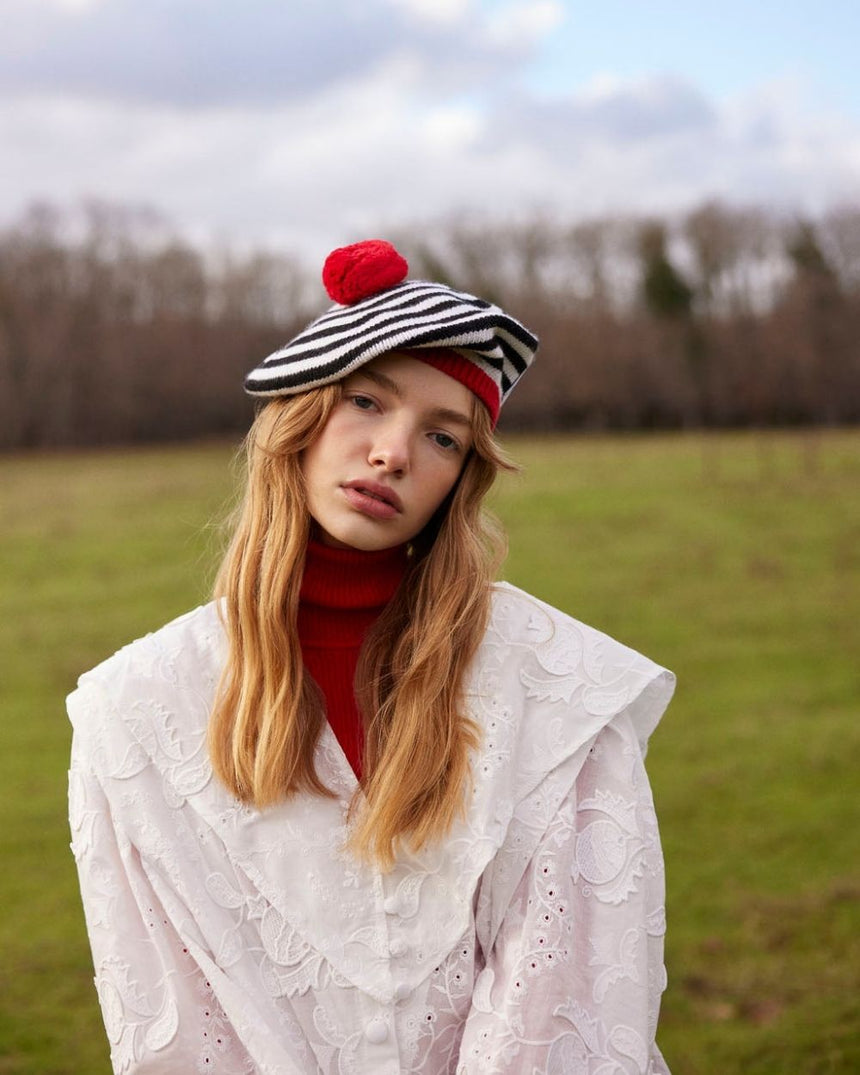 tête bleue Clement Cashmere Blend French Beret
