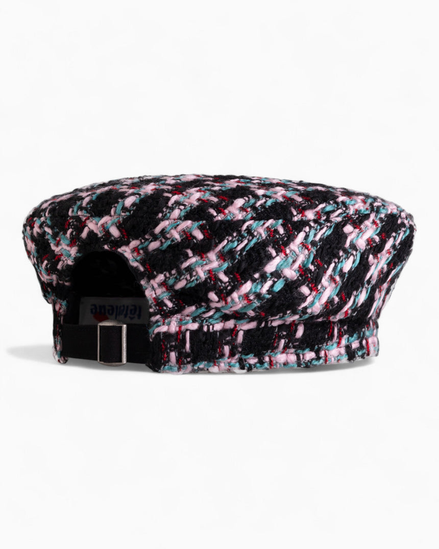 tête bleue Coeur Tweed French Beret