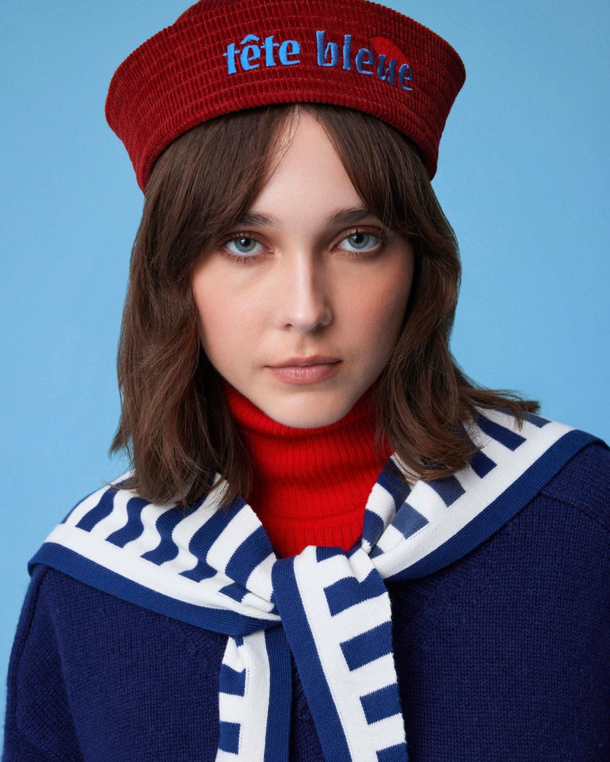tête bleue Morgan Sailor Knit Scarf