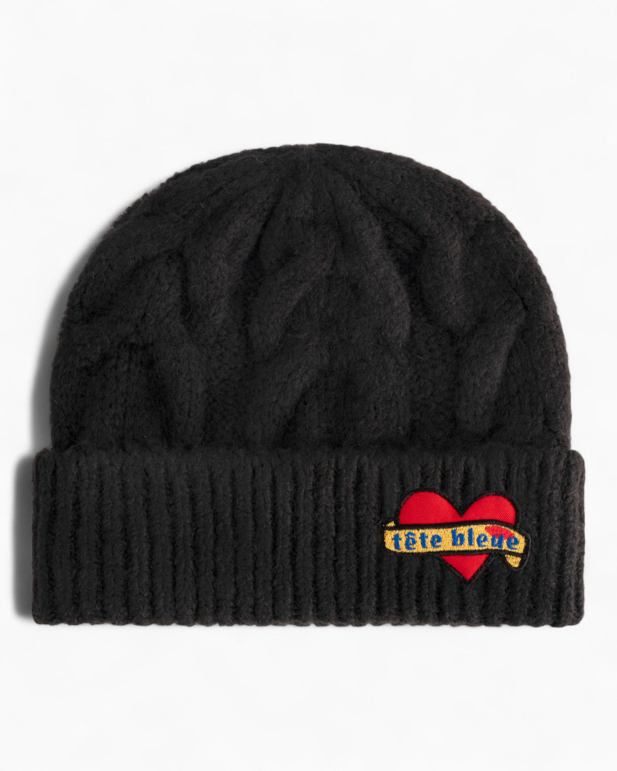 tête bleue Percy Cable Knit Bere Black